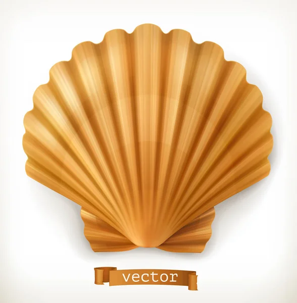 Coquille Icône Vectorielle — Image vectorielle