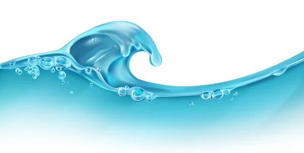 Wave Water Bubbles Vector — Stock Vector