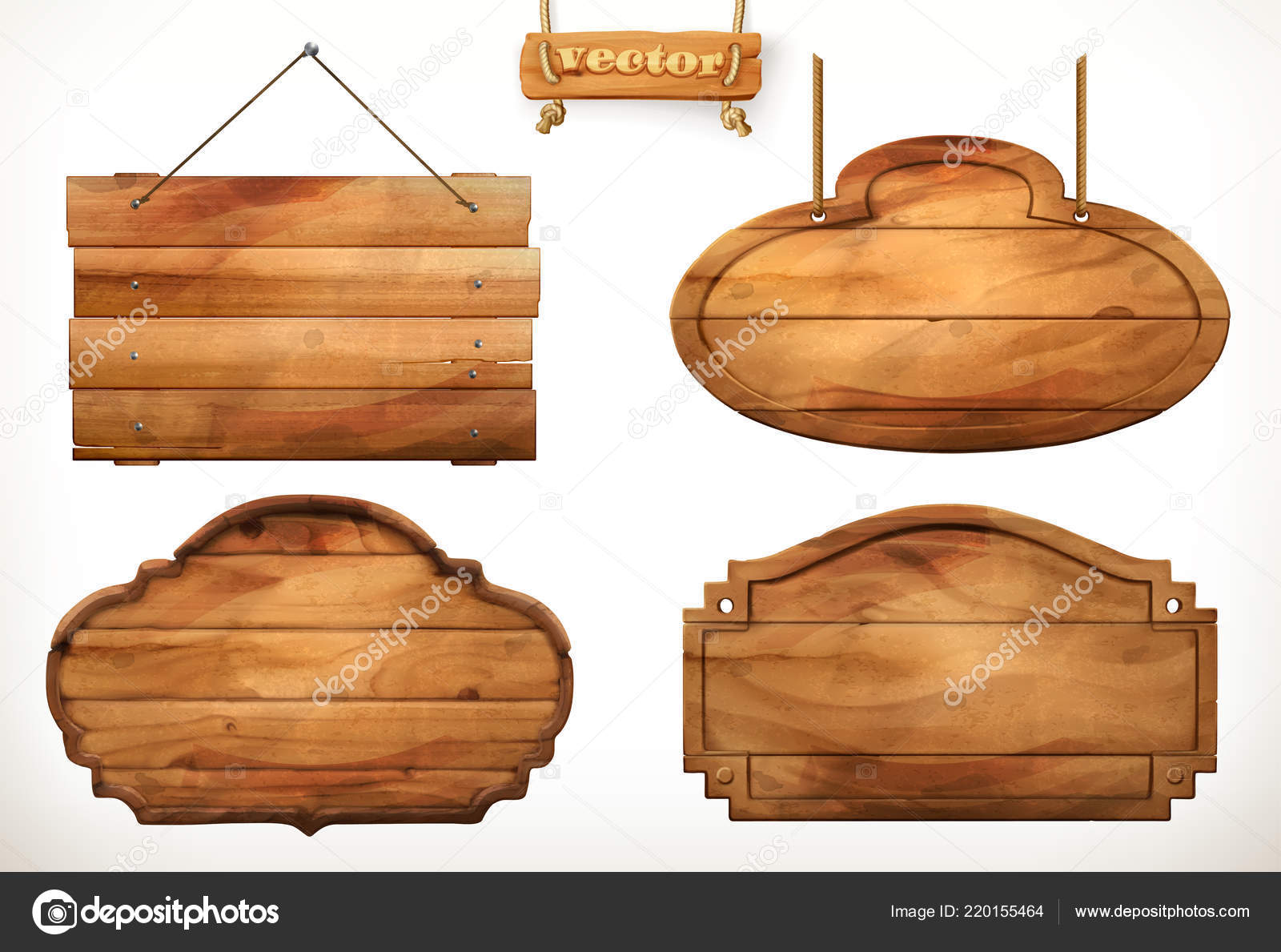 Image vectorielle Panneau Bois Vieux Jeu Vecteurs Bois par ©natis76 -  220155464, image size:1600x1189