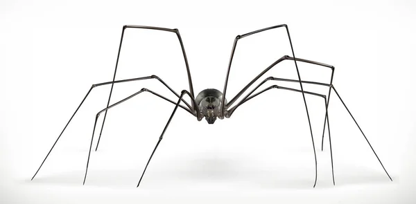 Realistický Pavouk Halloween Vektorová Ikona — Stockový vektor
