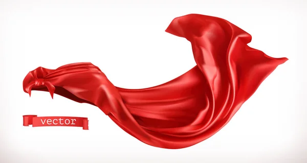 Red Cloak Vetor Realista — Vetor de Stock