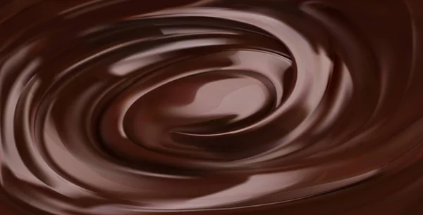 Chocolade achtergrond, 3D-realistische vector — Stockvector