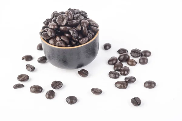 Gebrande Koffiebonen Beker — Stockfoto