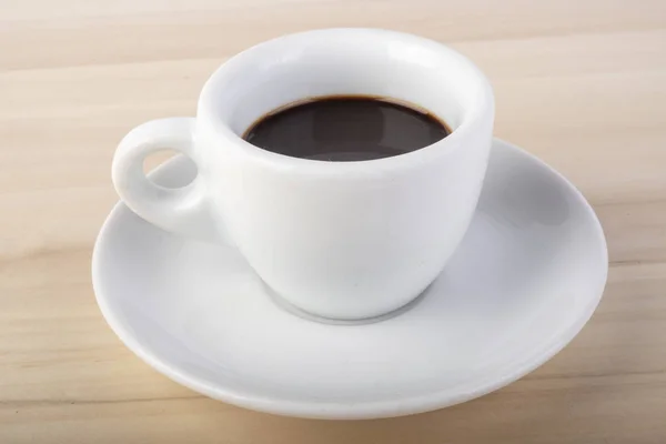 Schwarze Kaffeebohnen Der Tasse — Stockfoto
