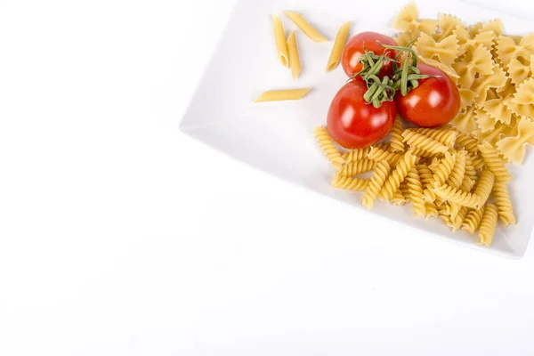 Pasta Italiana Fresca Con Tomate — Foto de Stock
