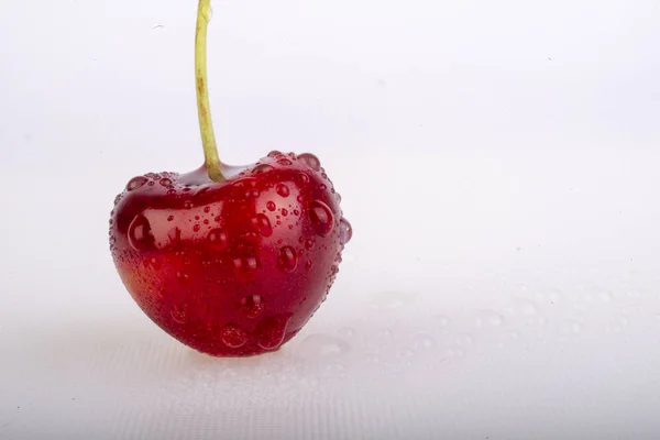 Cerezas Rojas Fruta Fresca — Foto de Stock