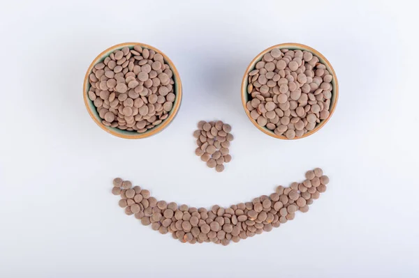 Smile Red Lentils — Stock Photo, Image