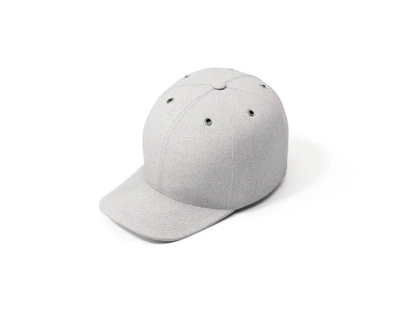 Крупним планом біла реалістична шапка ізольована, 3d рендеринг — стокове фото