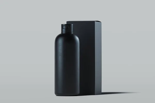 Flaska för gel, lotion. Skönhet produkt förpackning, tom mall. 3D-rendering. — Stockfoto