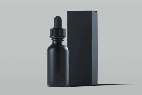 Gotero cosmético para aceite, crema, loción. Paquete de productos de belleza. renderizado 3d . — Foto de Stock