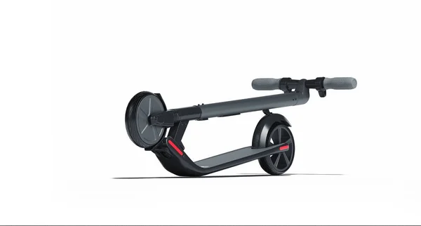 Scooter eléctrico sobre fondo blanco. transporte ecológico alternativo. renderizado 3d —  Fotos de Stock