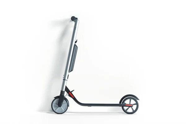 Elektrische scooter op witte achtergrond. Eco alternatief vervoer. 3D-rendering — Stockfoto