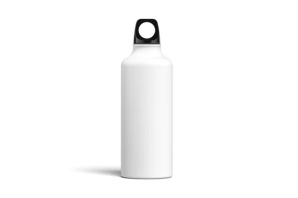 Μπουκάλι για νερό που απομονώνεται σε λευκό φόντο. απόδοση 3D. Μινιμαλισμό. Επαναχρησιμοποίηση — Φωτογραφία Αρχείου