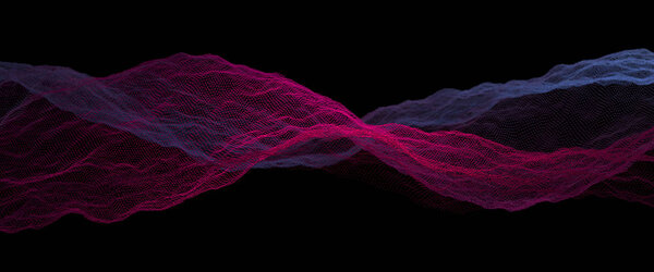 Музыка абстрактный фон с разноцветными динамическими волнами. Шаблон звуковых волн. музыкальный эквалайзер. 3d-рендеринг
