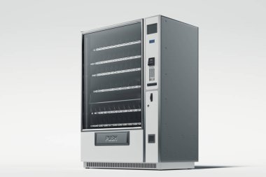 Modern otomat beyaz arka plan üzerinde izole. 3d render.
