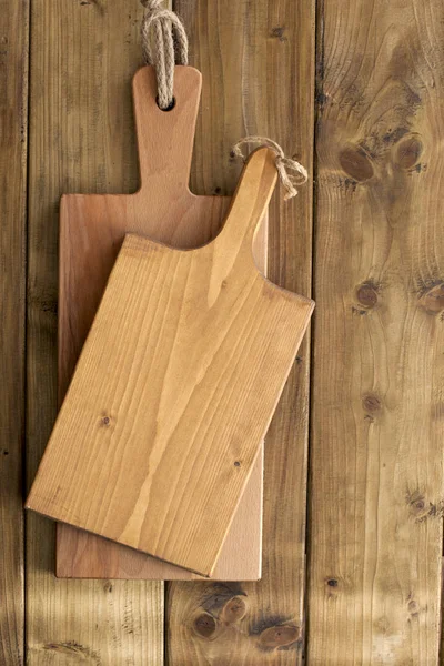 Wooden boards on a wooden background. Vintage photo. Copy space — Stock Photo, Image