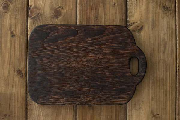 キッチン、ビンテージ写真の古い木の板。木製の背景。コピー スペース — ストック写真