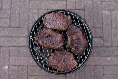 Sığır eti ızgara biftek. Metin için özgür yer. Kopya alanı