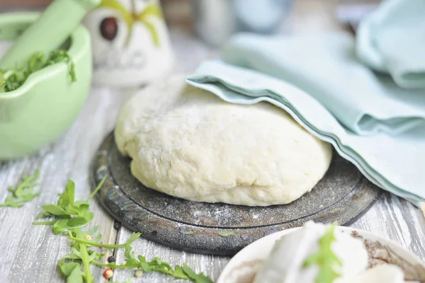 Pasta e per pizza, foto in colori chiari. CUCINA ITALIANA — Foto Stock