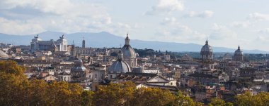 bir görünümü Vatikan'ın, Roma sonbahar. Eski şehir. Şehrin sokaklarında