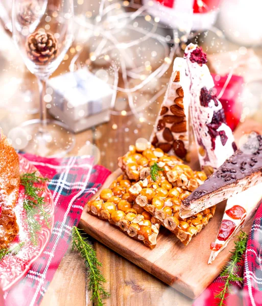 Traditional Typical Sweets Christmas Italy Sweaters Baking Pandora Holiday Winter — Stock Photo, Image