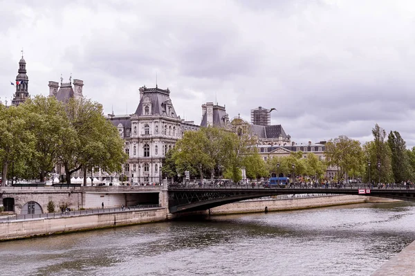 Paříž Architektura Budova Parisian Krajina Francie Výhled Bílá Stará Město — Stock fotografie