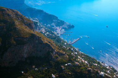 Amalfi Sahili. Deniz manzarası çok güzel..