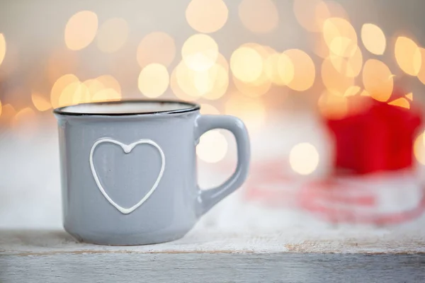 Mug Heart Concept Valentine Day — Stock Photo, Image