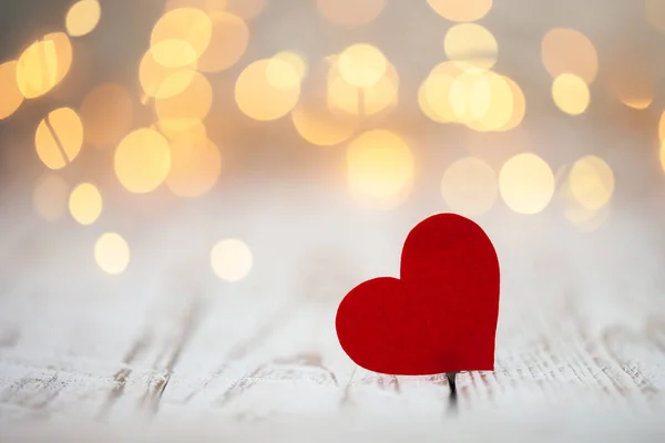 Serce Czerwony Papieru Tle Bokeh Lato Koncepcja Miłości Walentynki — Zdjęcie stockowe