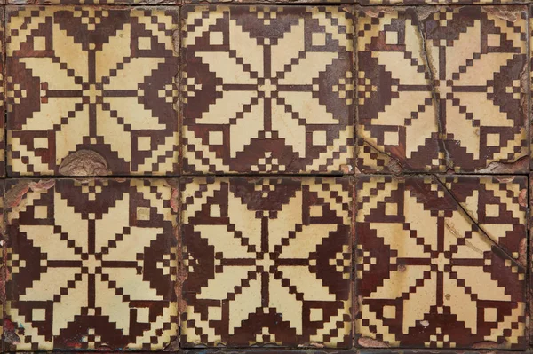 Traditional Portuguese Azulejo Tiles Building Porto Portugal Background Texture — Stock Photo, Image