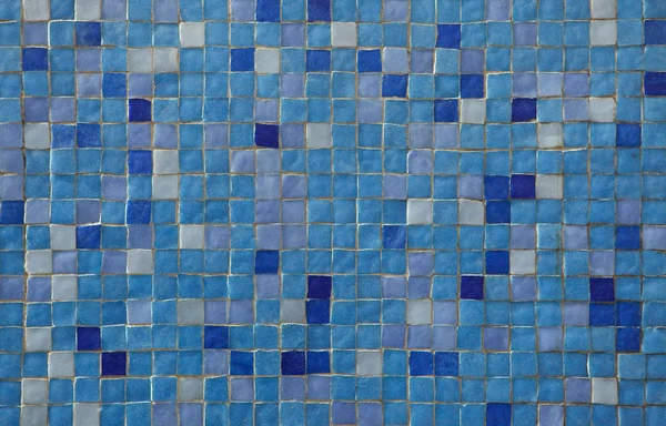 Blue mosaic tiles. Background texture.