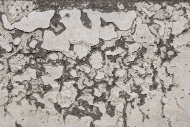 Terk edilmiş duvar beyaz boyalı. Arka plan doku.