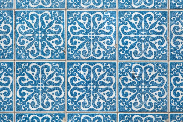Hagyományos Portugál Azulejo Csempe Épület Porto Portugália Háttér Textúra — Stock Fotó