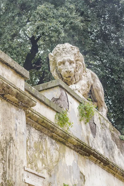 Düşük açılı görünüş lyon heykel villa borghese Park, Rome, İtalya