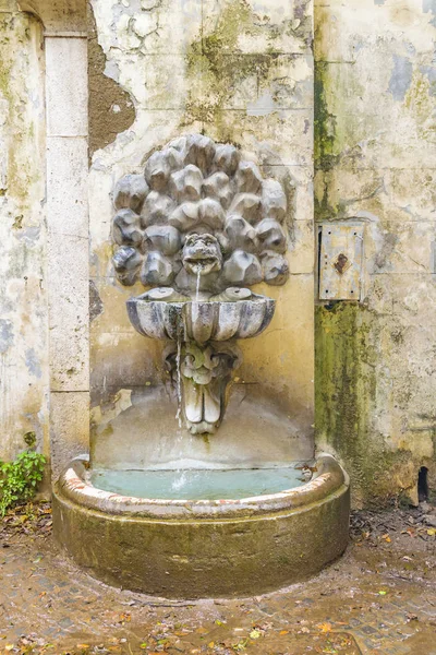 Villa borghese Parkı, Roma, İtalya, heykel yolluk çeşmede önden görünümü