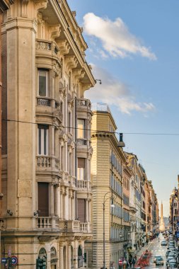 Roma, İtalya, Ocak - 2018 - hava cityscape kenti Roma Teras bakış açısından.