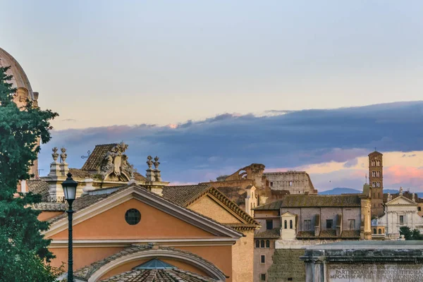 Légi Felvétel Épületek Római Város Terasz Szempontból — Stock Fotó
