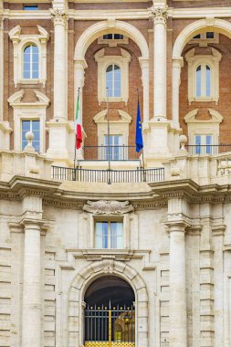 Roma, İtalya, Aralık - 2017 - ön görünümü zarif Sarayı cephe Roma kenti.