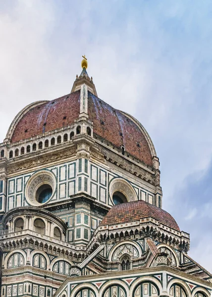 Vista Baixo Ângulo Famosa Catedral Santa Maria Dei Fiore Florença — Fotografia de Stock