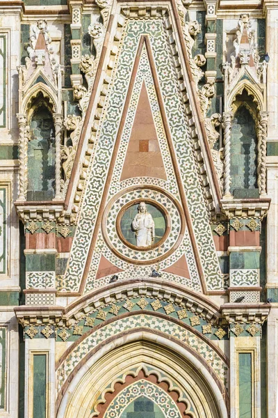 Exterior Detail View Famous Santa Maria Del Fiore Cathedral Florence — Stock Photo, Image