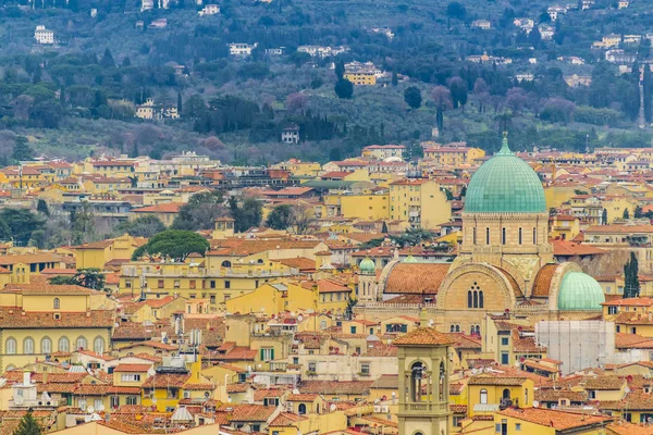 Vista Aérea Del Centro Histórico Ciudad Florencia Italia —  Fotos de Stock