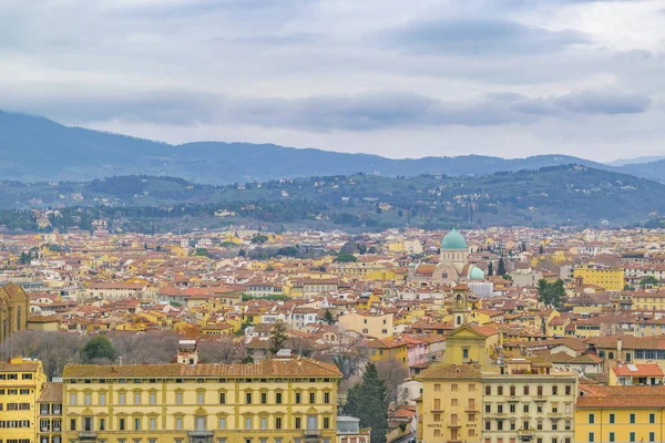 Vista Aérea Del Centro Histórico Ciudad Florencia Italia —  Fotos de Stock