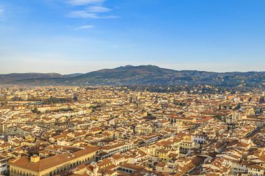 Floransa şehir görünümünü hava cityscape