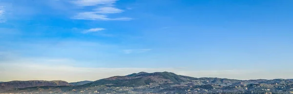 托斯卡纳丘陵全景鸟瞰图 — 图库照片
