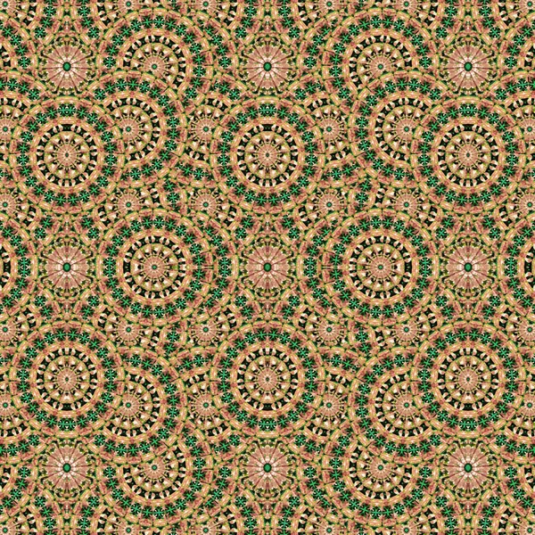 Digital Collage Photo Manipulation Technique Boho Style Geometric Pattern Design — Stock Photo, Image