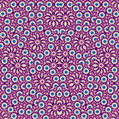 Dijital soyut karmaşık geometrik Dikişsiz desen arka plan tasarım karışık renklerde.