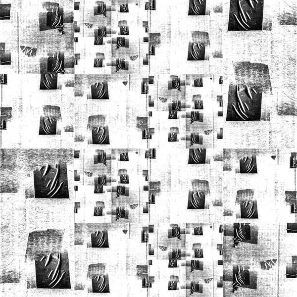 Digitaal Abstract Collage Ontwerp Van Achtergrond Van Naadloze Patroon Van — Stockfoto
