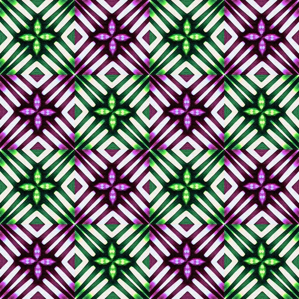 Digitale Kunst Techniek Geometrische Moderne Naadloze Patroon Koude Kleuren Witte — Stockfoto