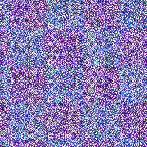 Digitala Abstrakta Geometriska Sömlösa Mönsterdesign Blandade Kalla Färger — Stockfoto