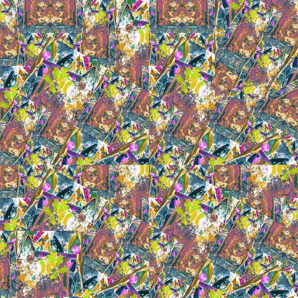 混合された飽和色の抽象的なグランジ テクスチャ パターン背景 — ストック写真
